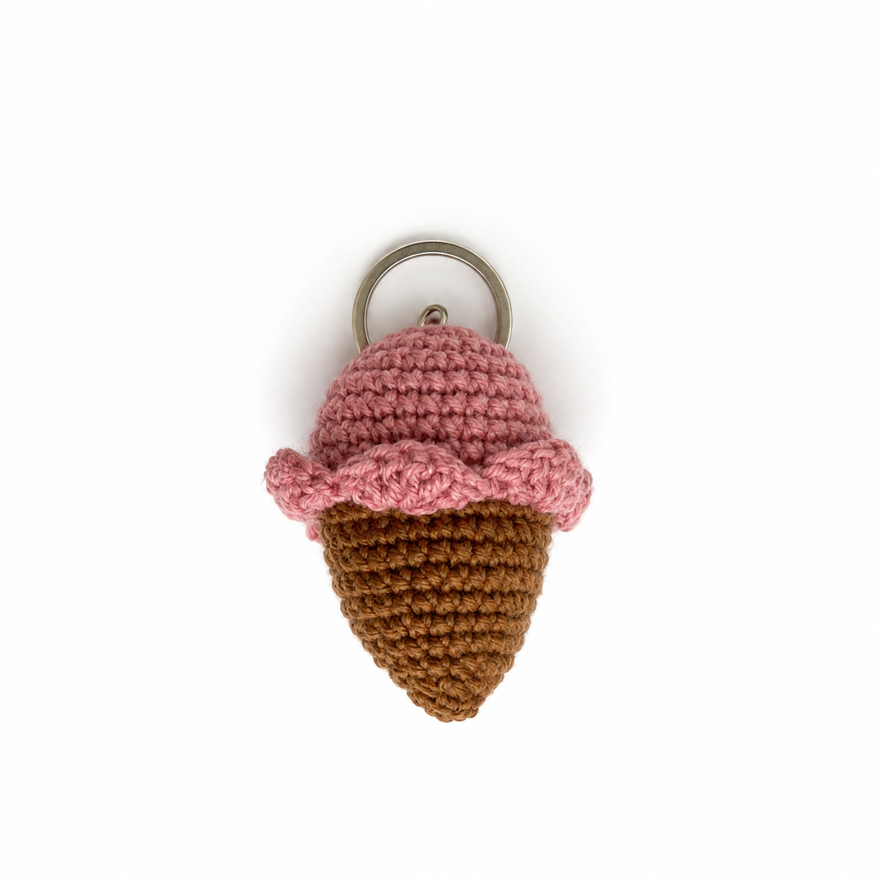 Ice Cream Handmade Crochet Keyring