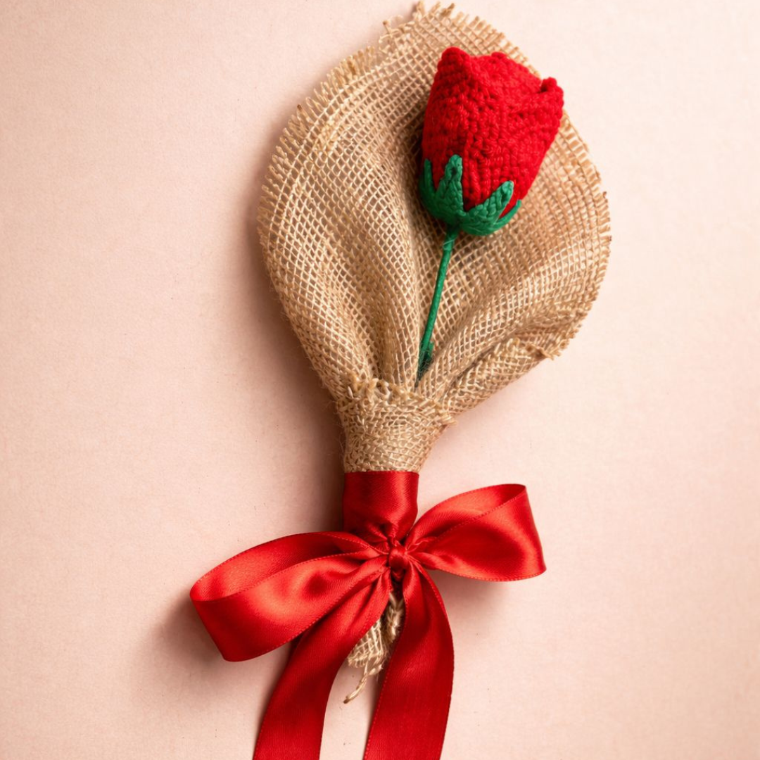 Handmade Crochet Rose Gift | Romantic Forever Flower
