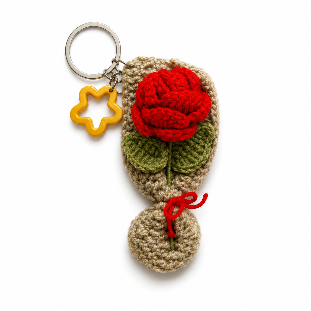 Crochet Keyring & Bag Charm 🌼