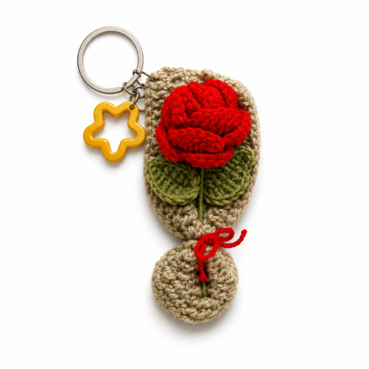 Crochet Keyring & Bag Charm 🌼