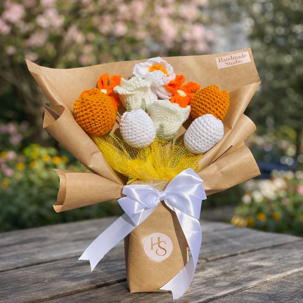 Handmade Crochet Flower Bouquet – Forever Flowers