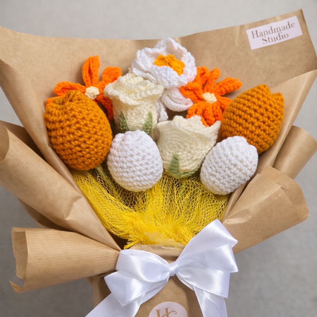 Handmade Crochet Flower Bouquet – Forever Flowers