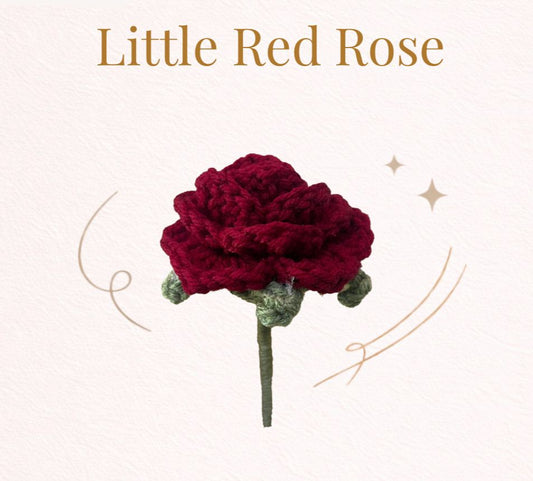 Little Red Rose – Crochet Pattern (Beginner Friendly)