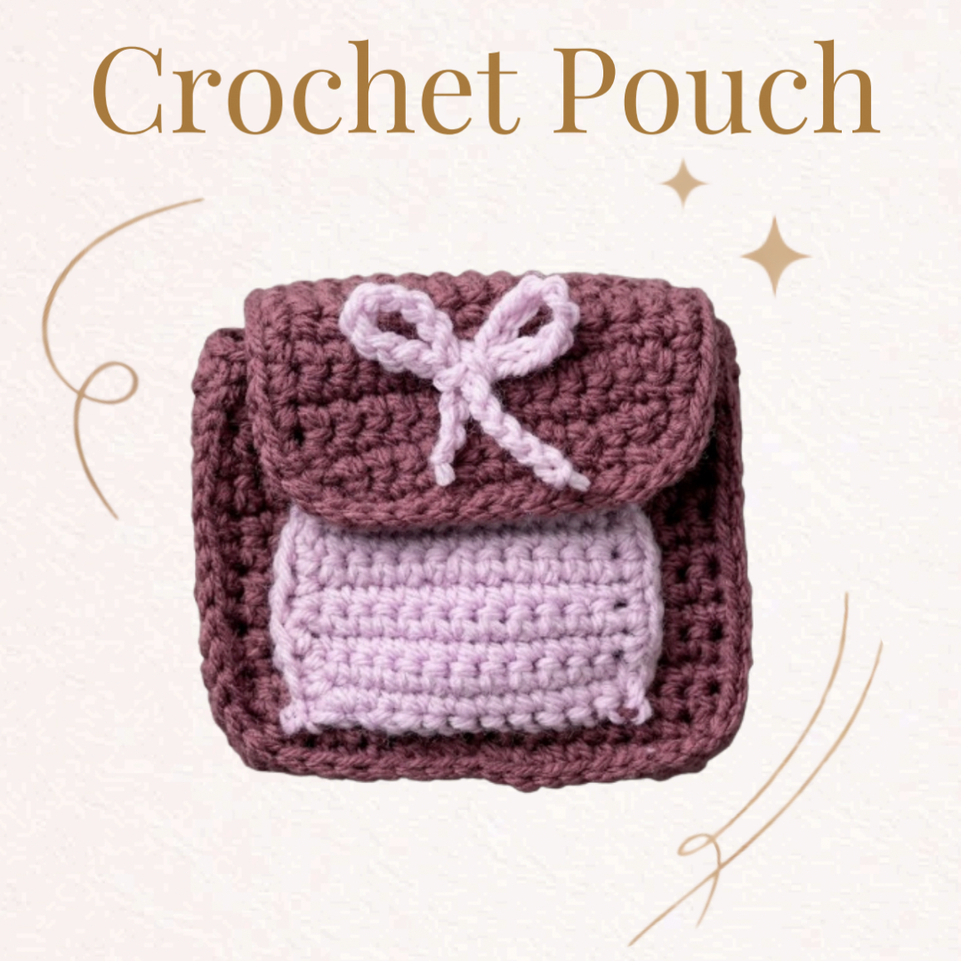 Crochet Pouch Pattern – Beginner Friendly Bag